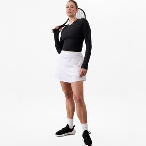 NWT Athleta Ace Advantage 15 1/2” White Skort Size Large.